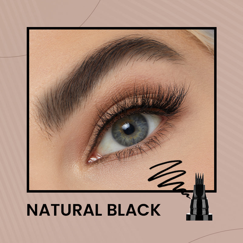 4-Tip Microblade Pen for Brows & Beards – Waterproof, Smudge-Proof & Natural Look